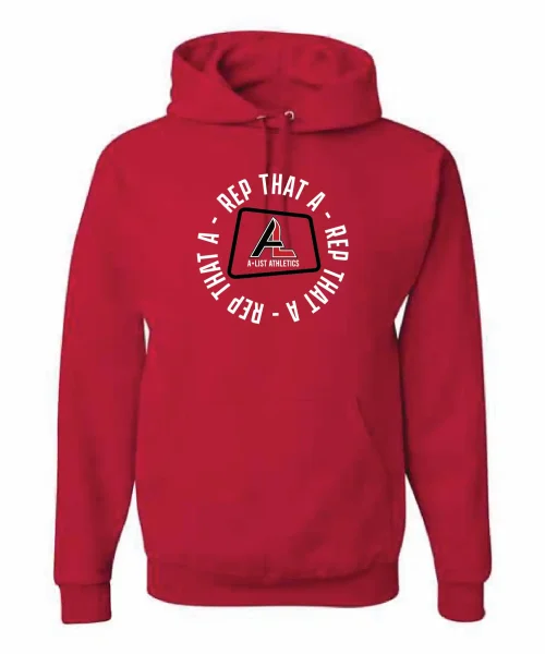 ALA-MA Logo Rep Circl eRed Hoodie
