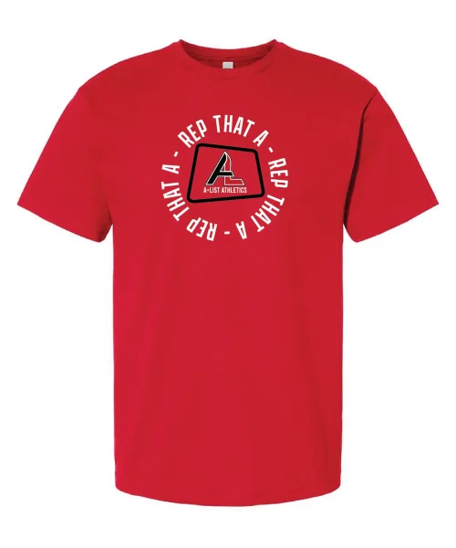 ALA-MA Rep Circle Red Tee