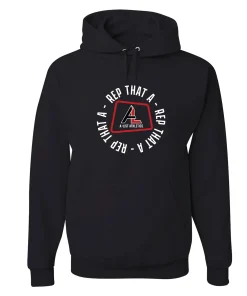 -MA Rep Circle Black Hoodie MA