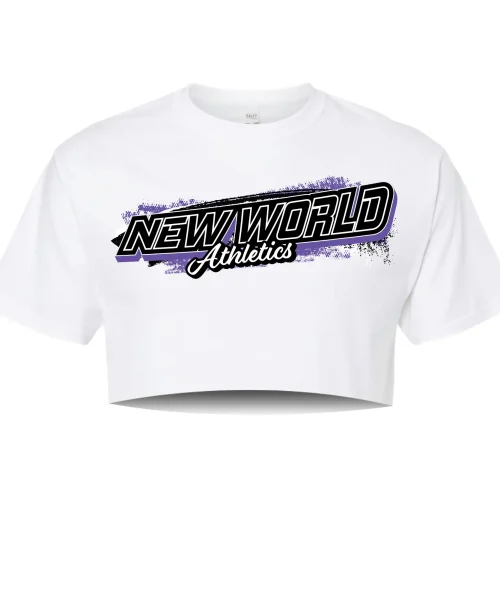 NW White Crop Tee