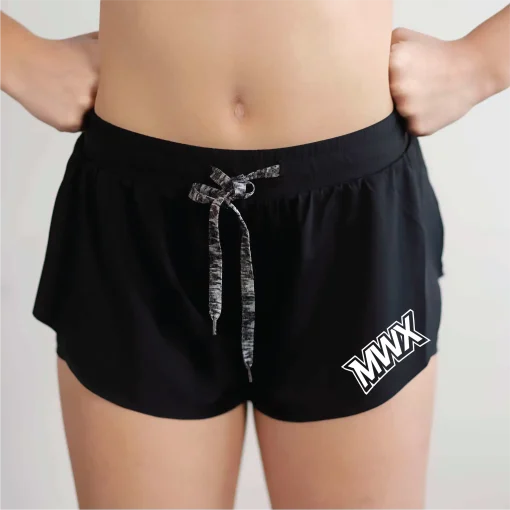 MWX Black Flutter Short