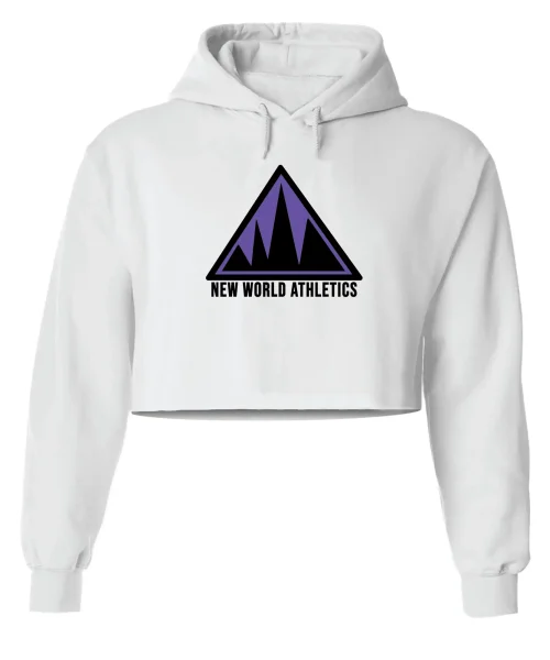NW White Crop Hoodie