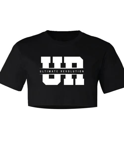 URA Black Crop Tee