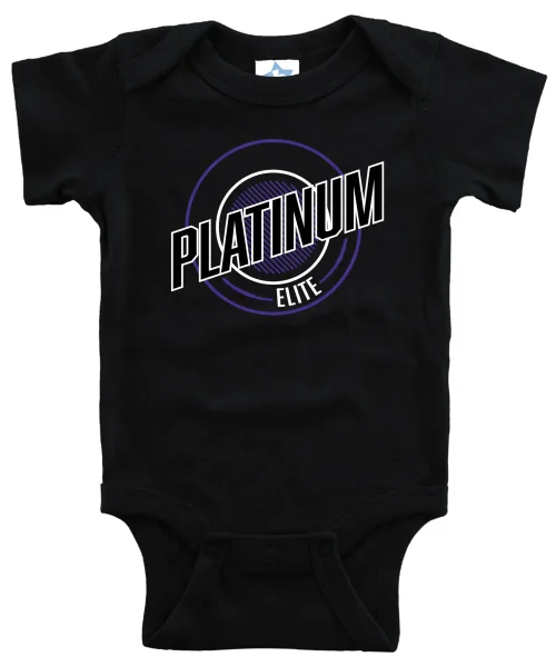 PE Black Baby Onesie