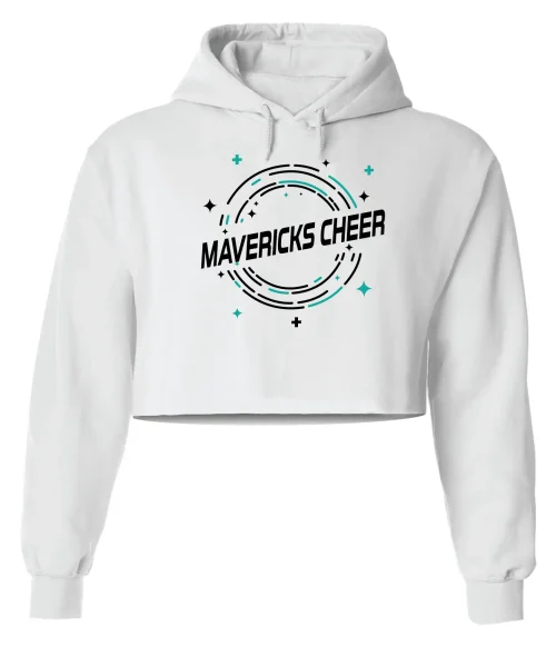 MC White Crop Hoodie