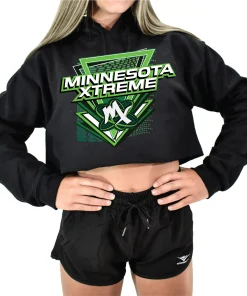 MX Black Crop Hoodie