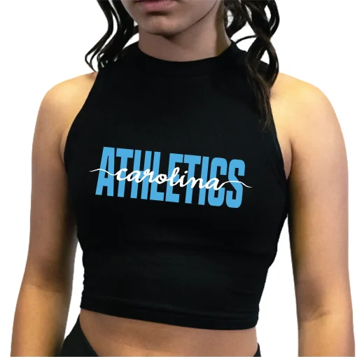 Carolina Athletics High Collar Crop