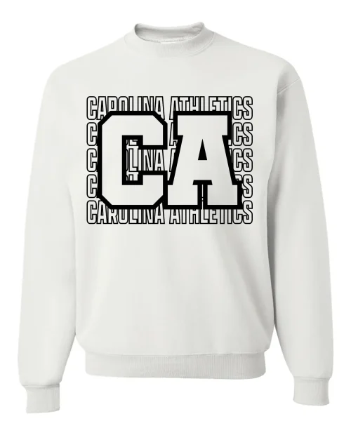 Carolina Athletics White Crewneck