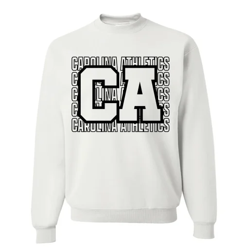 Carolina Athletics White Crewneck