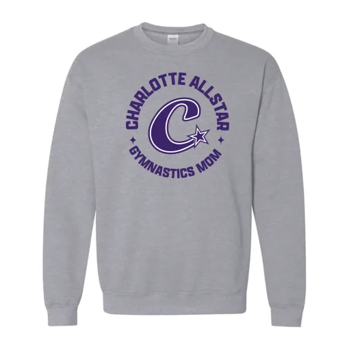 Charlotte Allstar Gymnastics Cheer Mom Crewneck