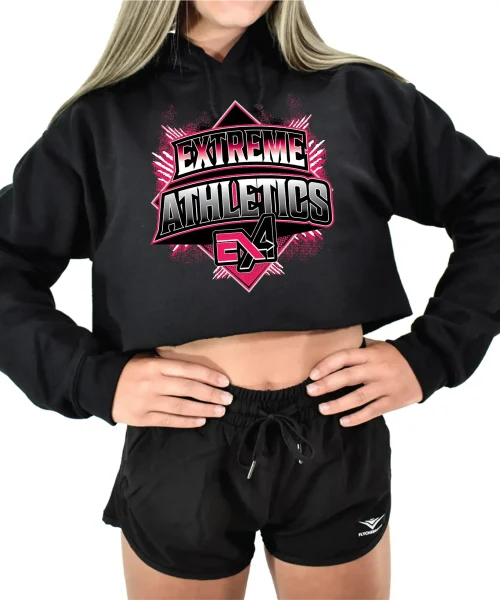 EA Black Crop Hoodie