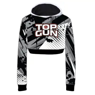 TG Crop Graphic Hoodie