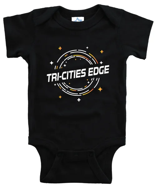 TCE Black Baby Onesie