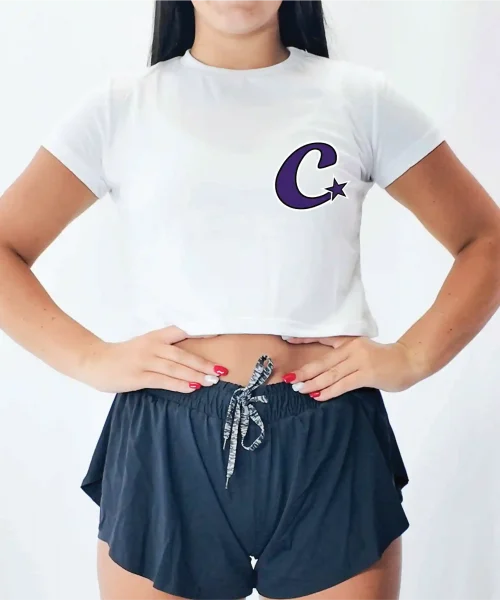 Charlotte Special White Crop Tee