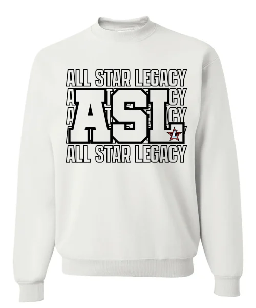 ASL White Crewneck