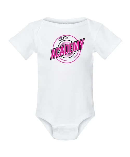 GRACE White Baby Onesie