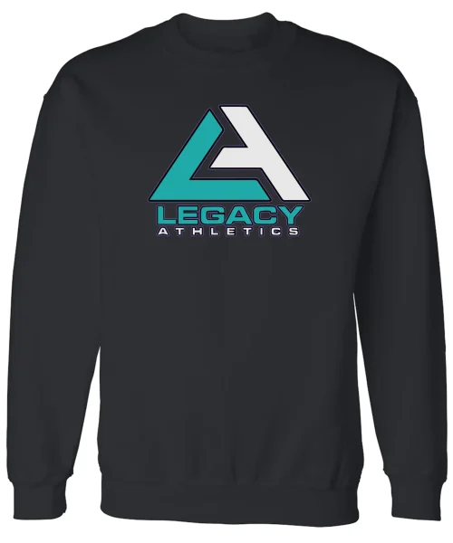 LA Logo Black Crewneck
