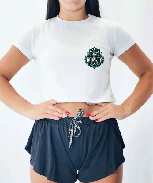 CR Special White Crop Tee