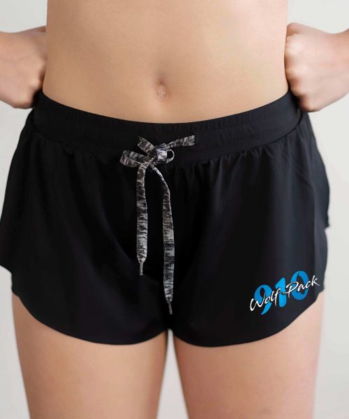 910 Black Flutter Short
