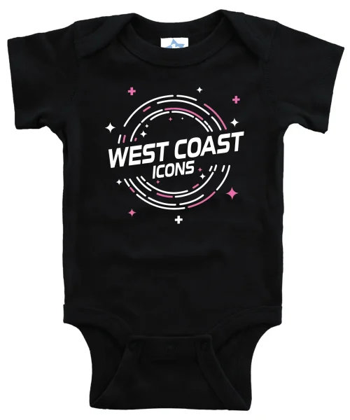 WCI Black Baby Onesie