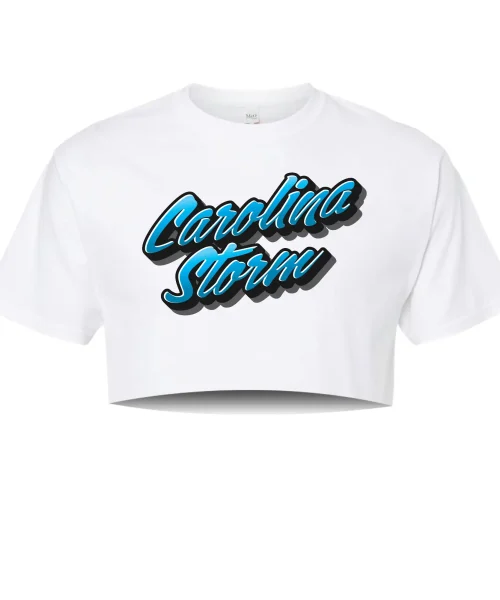 CS White Crop Tee