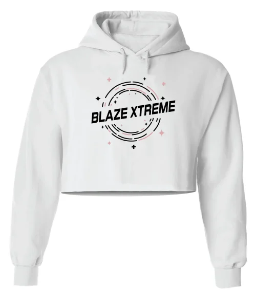 BX White Crop Hoodie