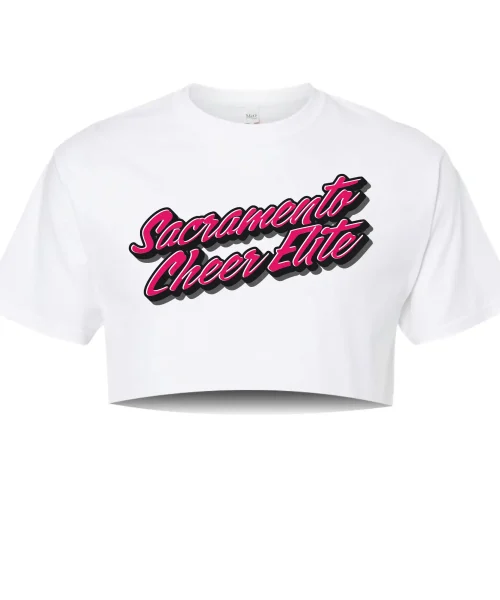SCE White Crop Tee