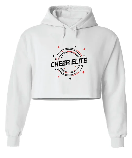 CE New White Crop Hoodie