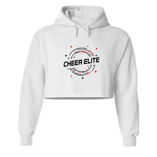 CE New White Crop Hoodie