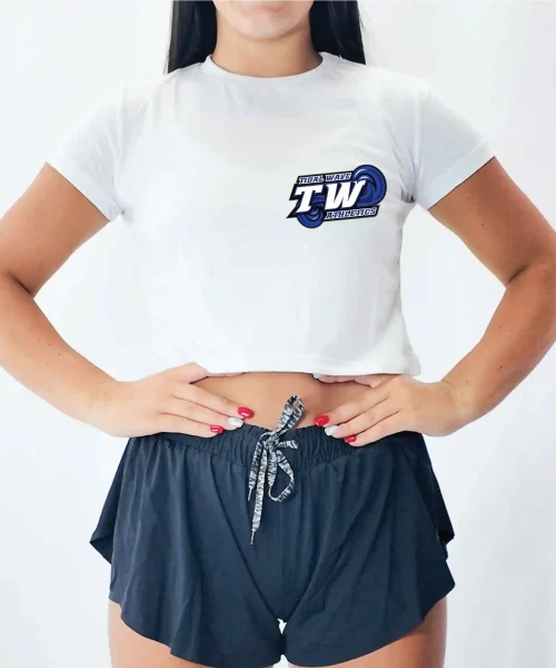 TWA Special White Crop Tee