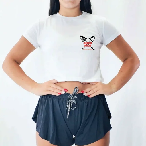 WN Special White Crop Tee
