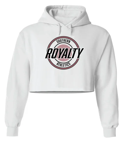 SRA White Crop Hoodie