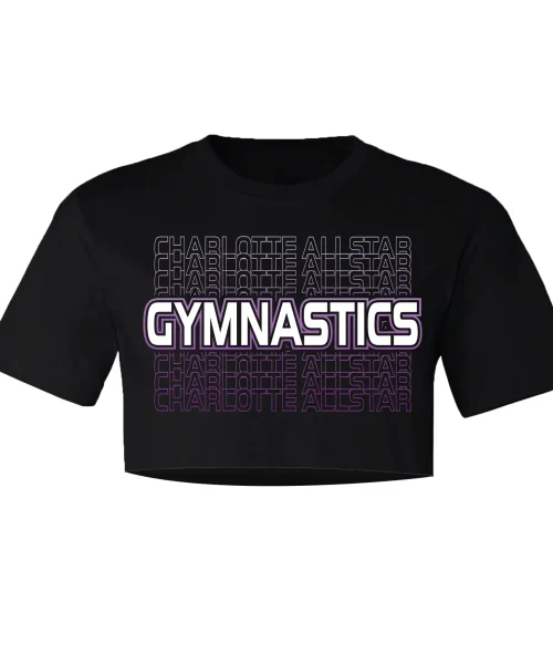 Charlotte Allstars Black Crop Tee