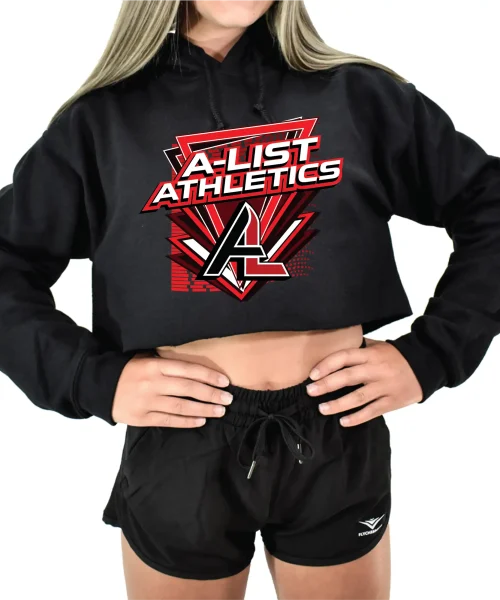 ALA New Black Crop Hoodie