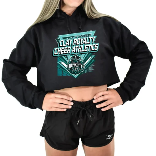 CR Black Crop Hoodie