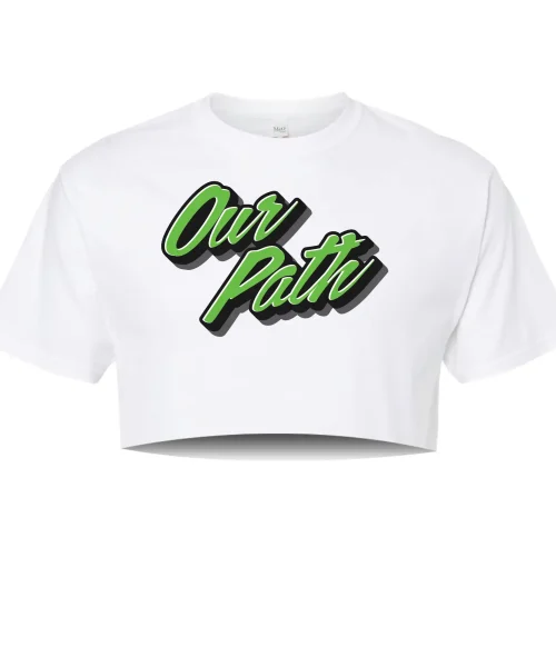 MX White Crop Tee