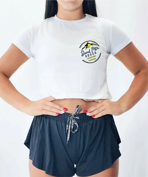 SM Special White Crop Tee