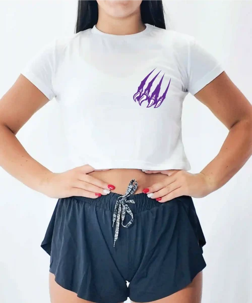 PW Special White Crop Tee
