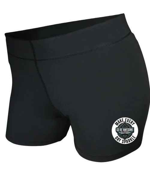 GBA Glitter Black Performance Shorts