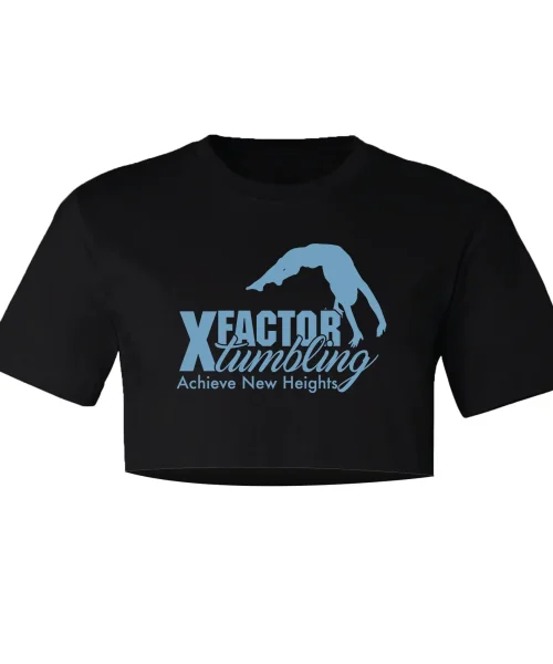 XFT Black Crop Tee