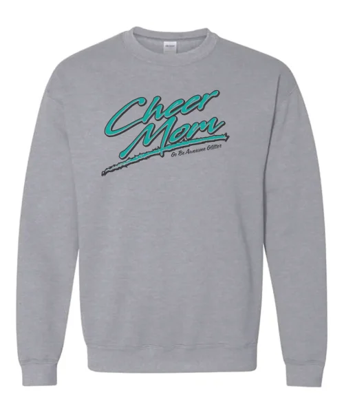 GBA Glitter Cheer Mom Crewneck