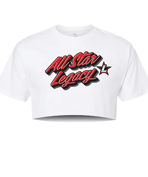 ASL White Crop Tee