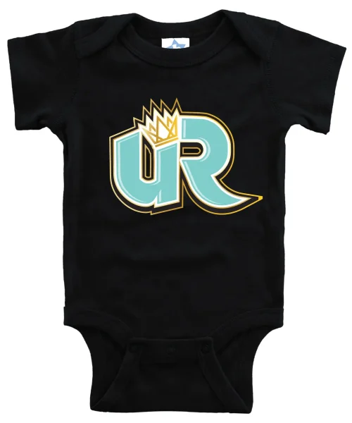 URA Black Baby Onesie