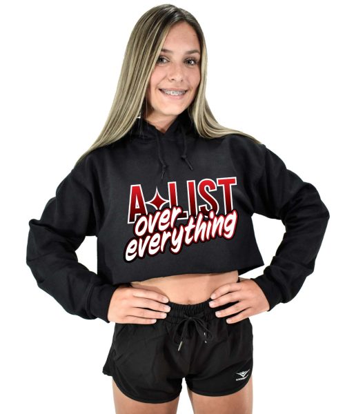 ALA Everything Black Crop Hoodie