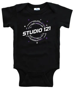 121 Black Baby Onesie