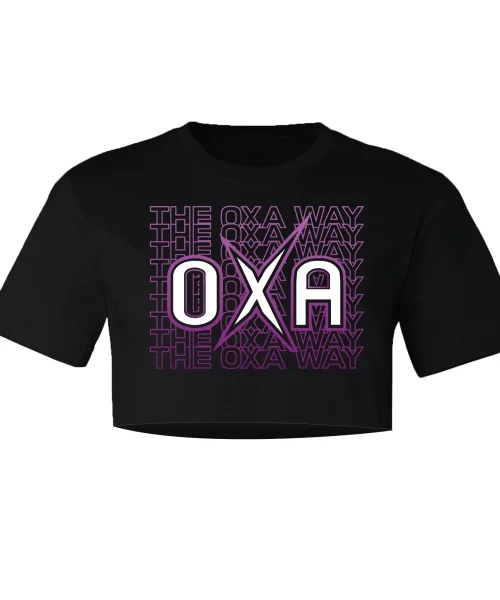 OXA Black Crop Tee