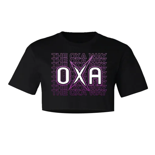 OXA Black Crop Tee