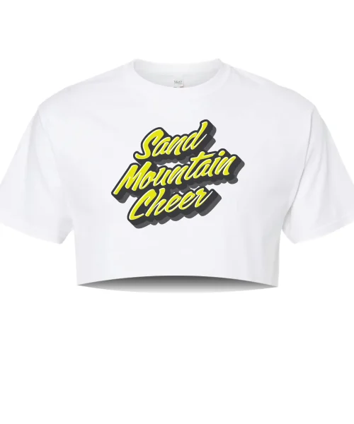 SM White Crop Tee
