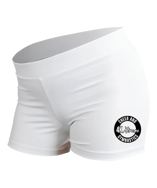 4K White Performance Shorts