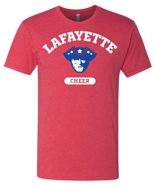Layfayette HS Cheer Red Tee